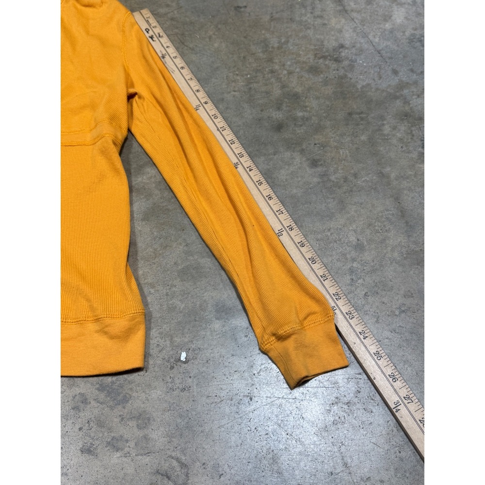 No Boundaries Ribbed Hoodie Fresh Womens XL Papaya Orange V-Neck Tie Front - Picture 4 of 10